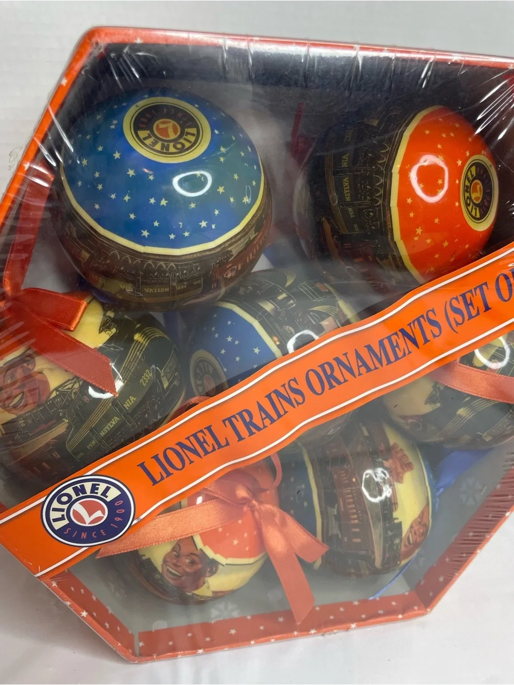 2013 Lionel Trains Set Of 14 Christmas Ornament Gift Box
